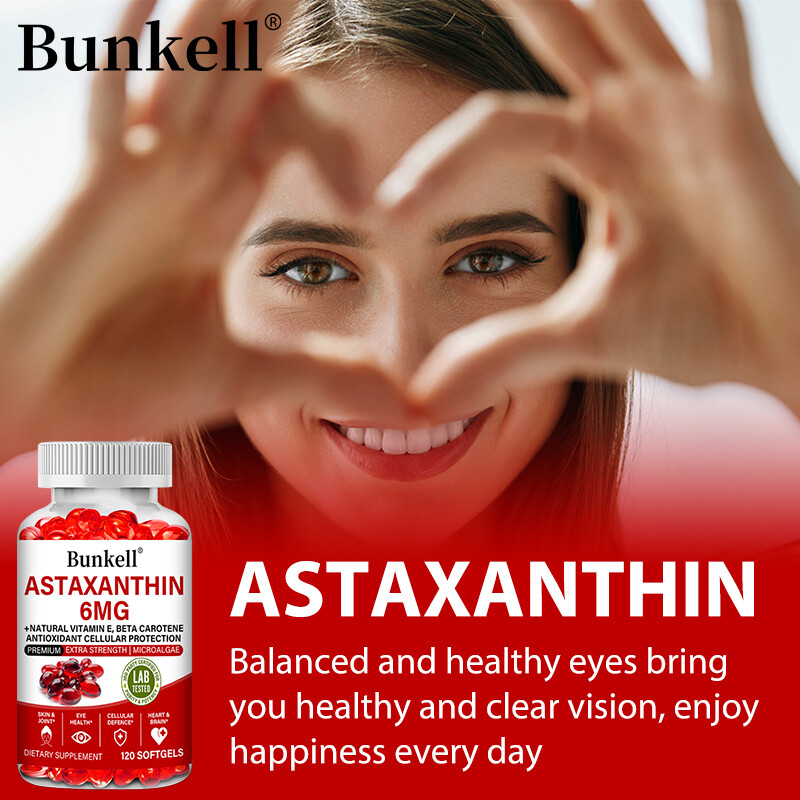 Astaxanthin 6mg – Brain, Skin, Eyes, Joints & Heart Health, Immune Support