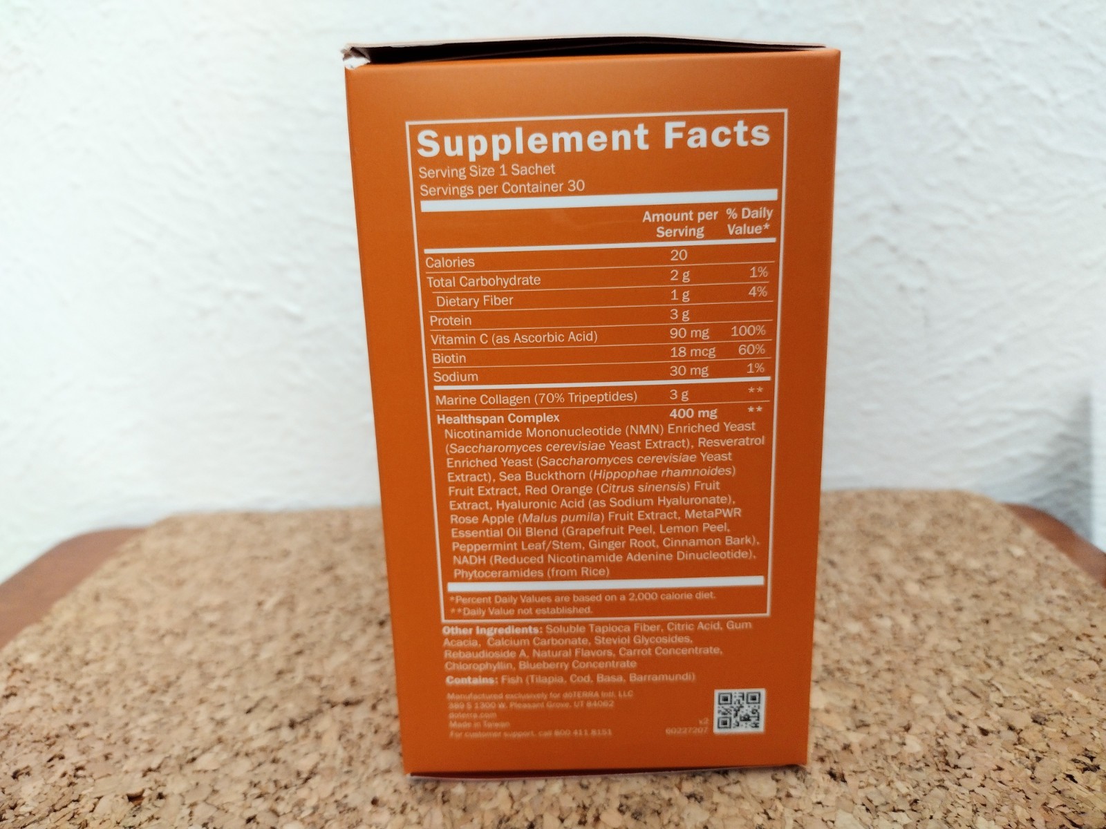 doTERRA MetaPWR Advantage Pomegranate-Cherry 30 Sachets Exp 2027 Damaged Box