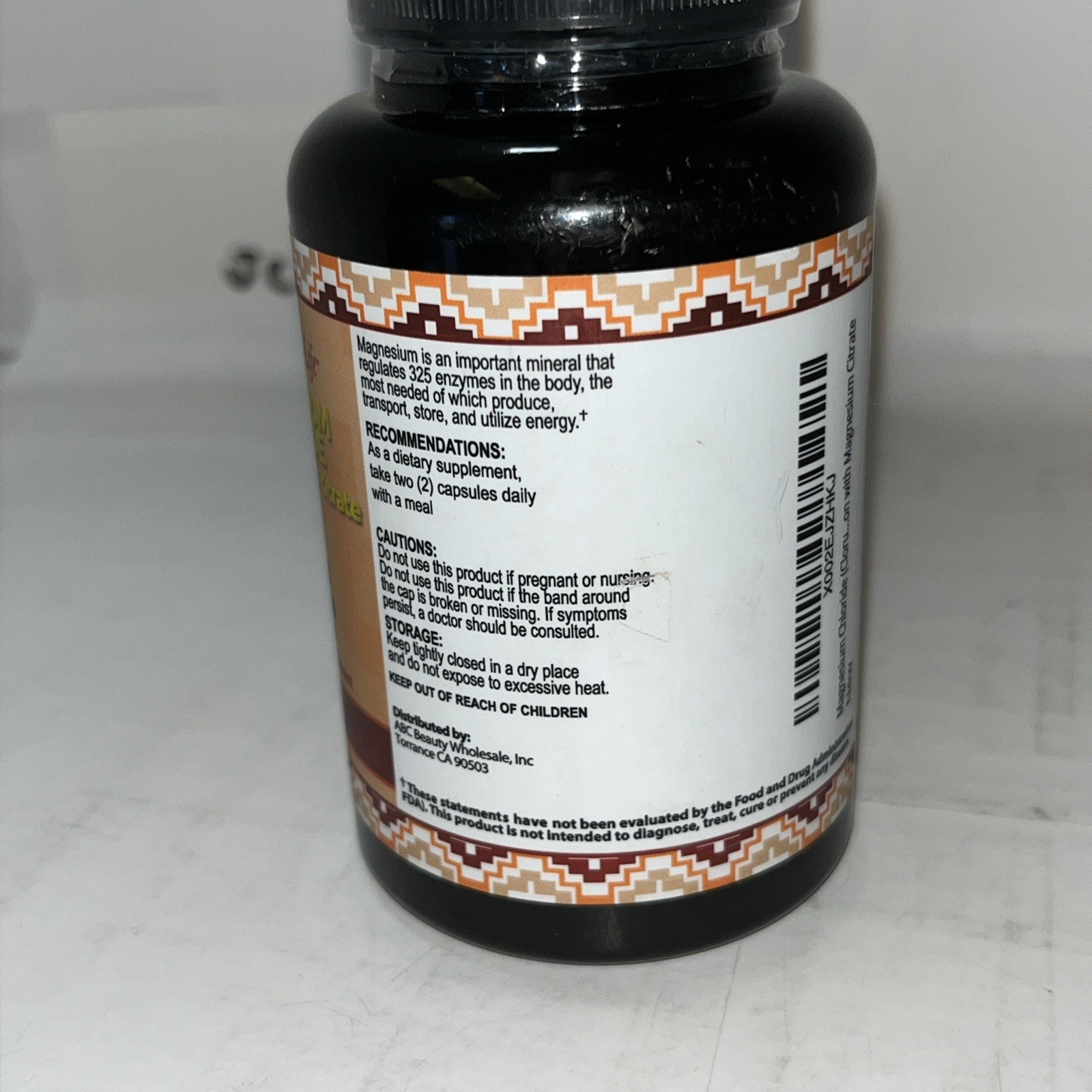 NATURALISIMO LIFE MAGNESIUM CHLORIDE WITH MAGN. CITRATE 1400 MG 100ct Exp08/2027