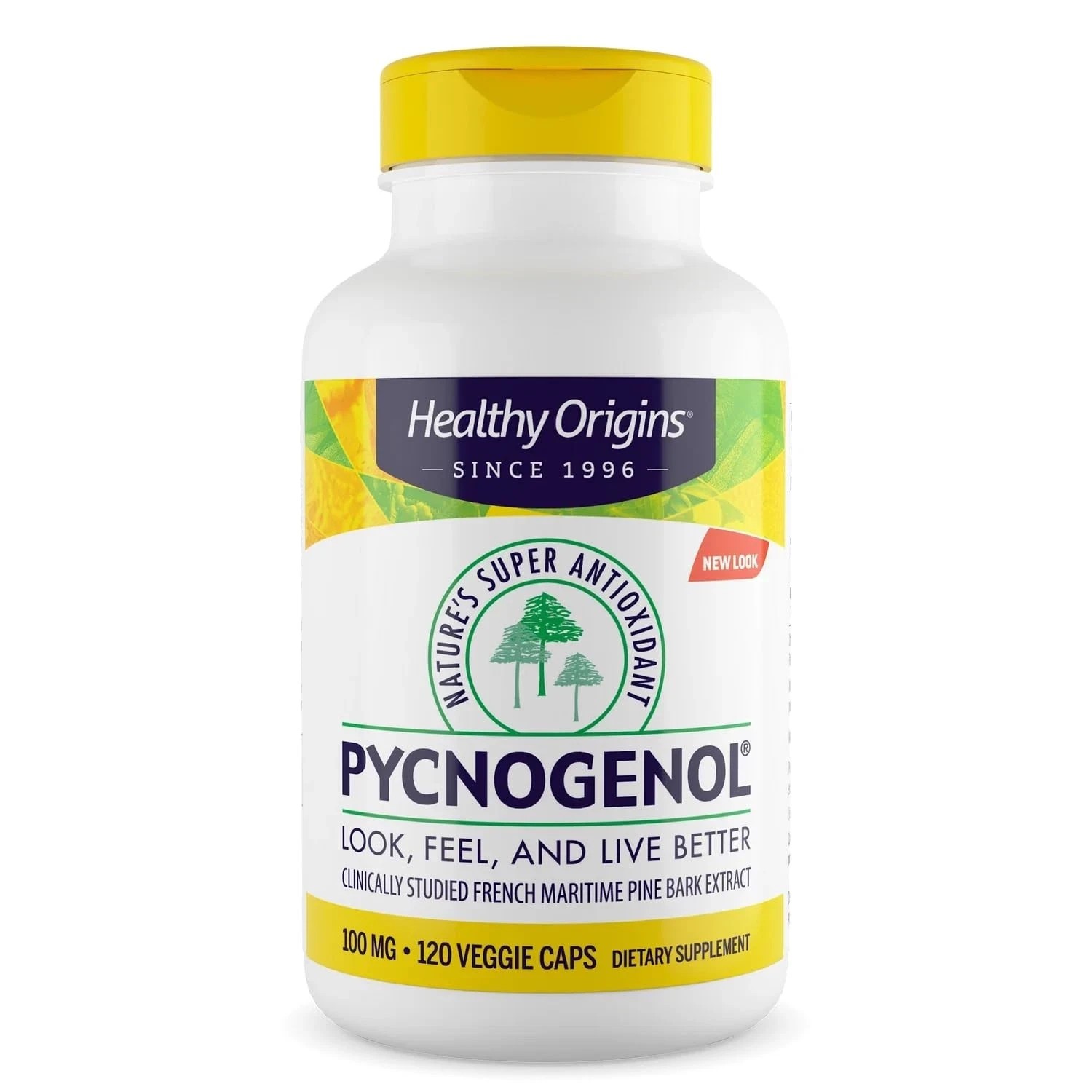 1-3 pack Healthy Origins Pycnogenol 100 mg | 120 Veggie Capsules- NEW