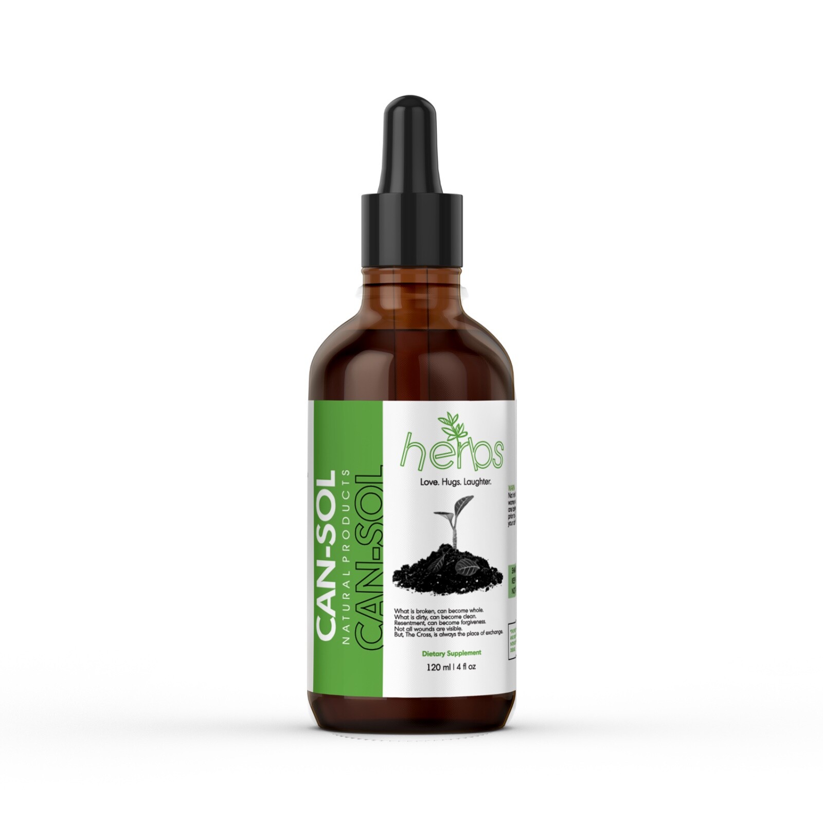 CAN-SOL 4 oz Liquid Natural Herbal Extract Supplement for Candida & Yeast