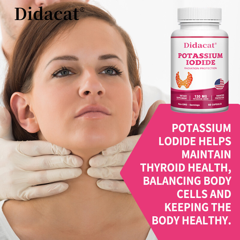 Advanced Iodine Supplement Supports Thyroid & Brain Health 60 Capsules