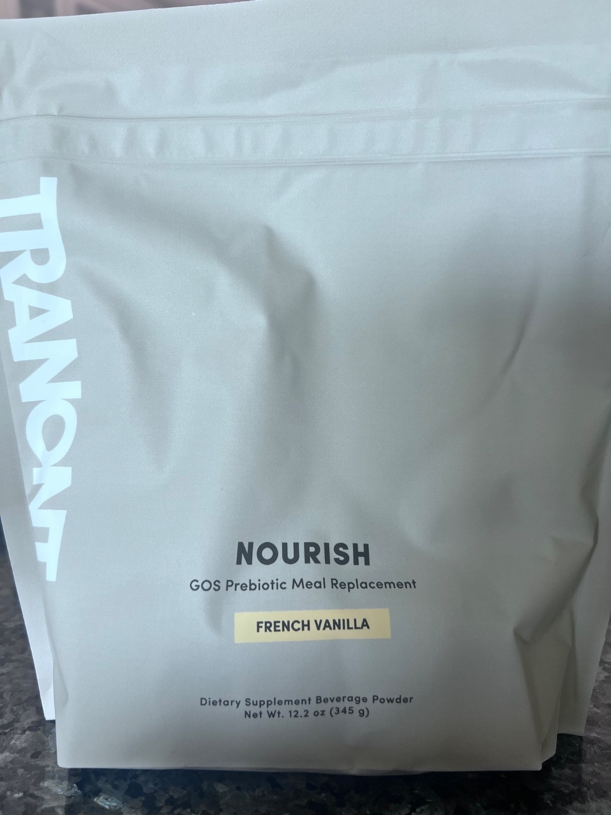 Tranont Nourish GOS Prebiotic Protein Meal Replacement French Vanilla 12.2oz