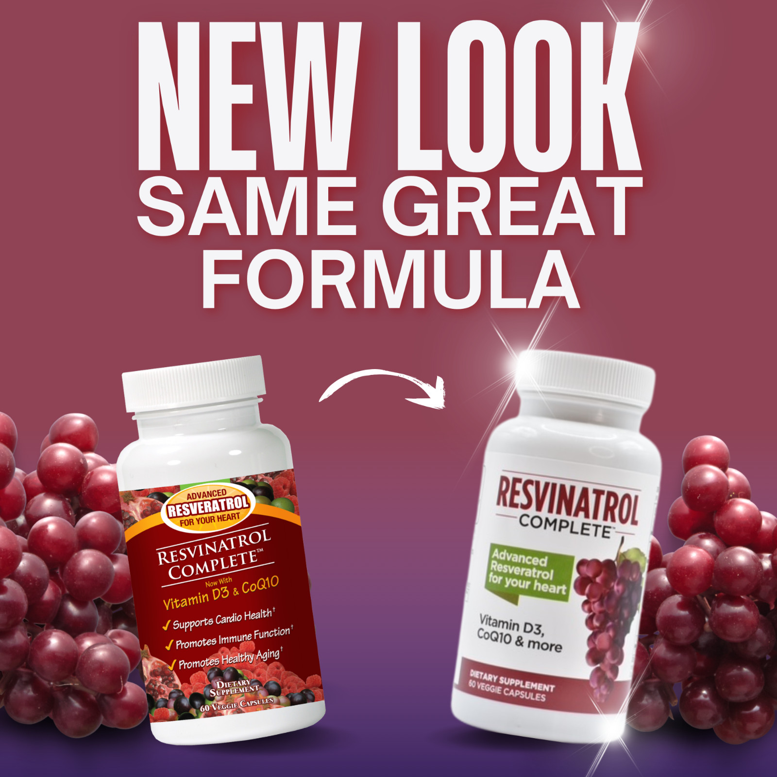 Resvinatrol Complete – Resveratrol – Supports Heart Health & More – 2 Pack