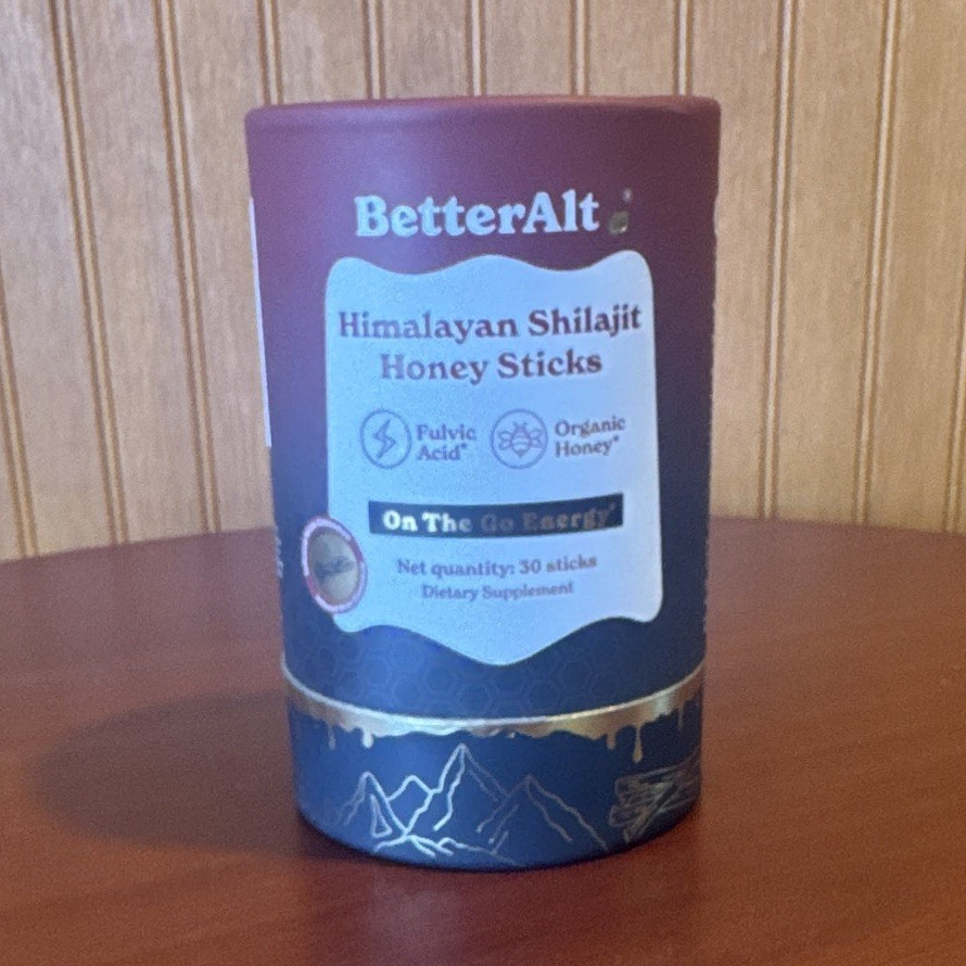 BetterAlt Himalayan Shilajit Honey Sticks Energy Support 30 Ct Exp 05JAN2027