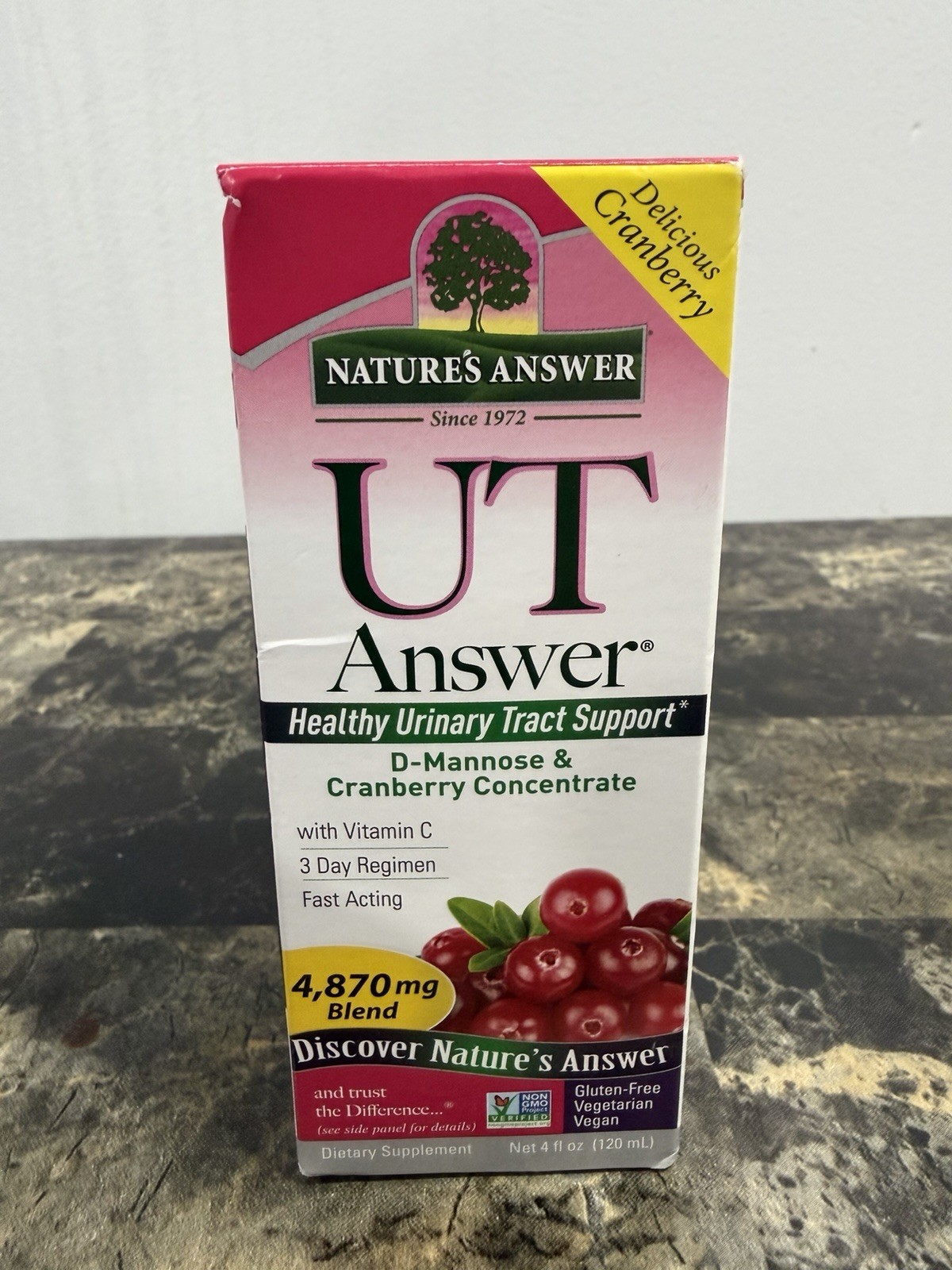 Nature’s Answer D-Mannose Cranberry Urinary Tract Support 4 fl oz