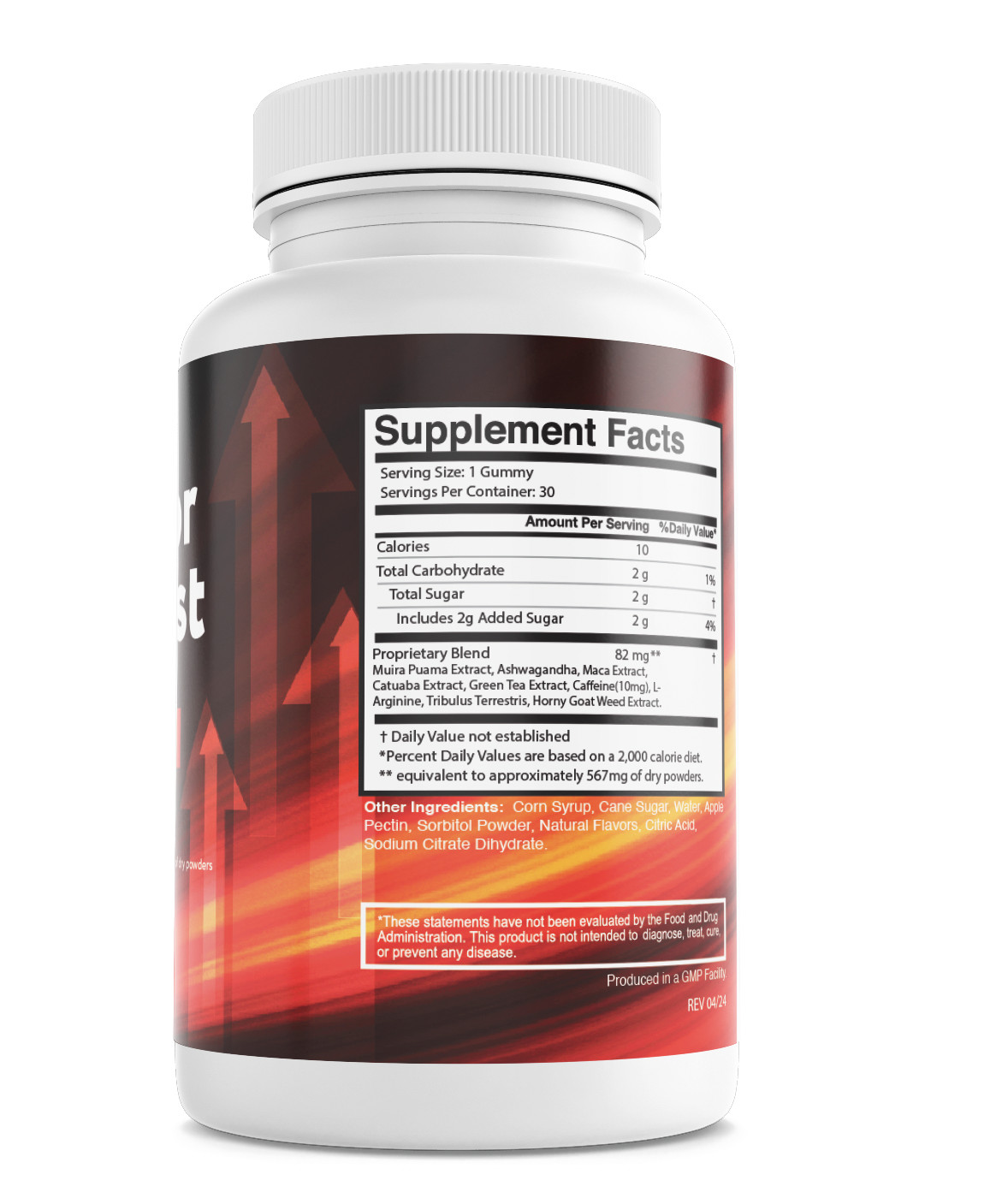 Vigor Boost Male Dietary Supplement 30 Gummies