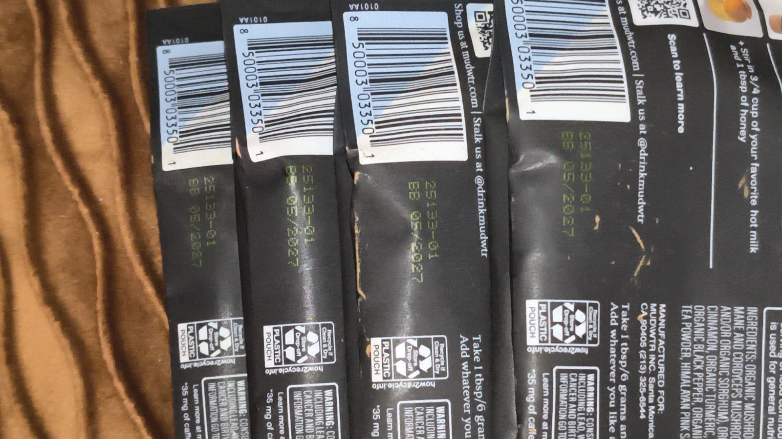 4 pack MUD WTR :rise Cacao Mushroom Coffee MUDWTR exp 5/27