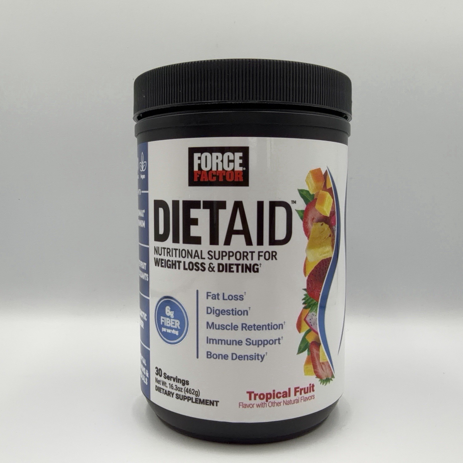 Force Factor DietAid™ Tropical Fruit 16.3 Oz (462 G) – Fat Loss – Exp 11/26