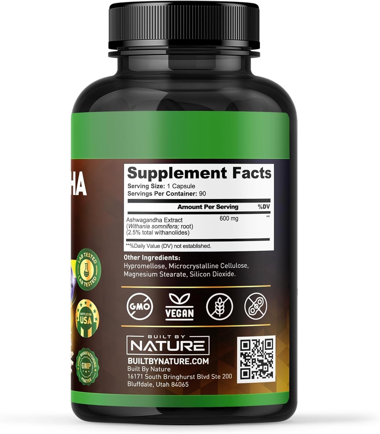 Ashwagandha Supplements Extra Strength Ashwagandha Capsules with 600mg, 90 ct