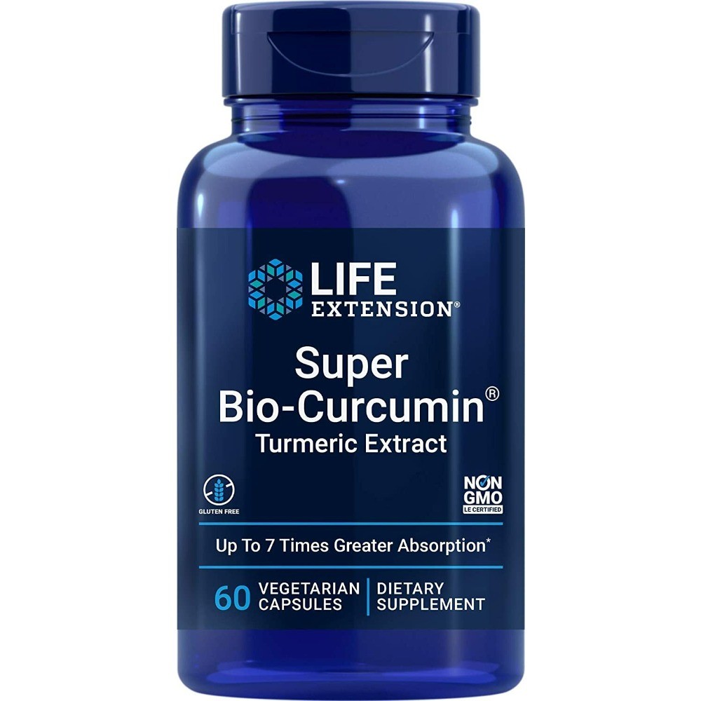 Life Extension Super Bio-Curcumin Turmeric Extract BCM-95, 400mg, 60 Capsules