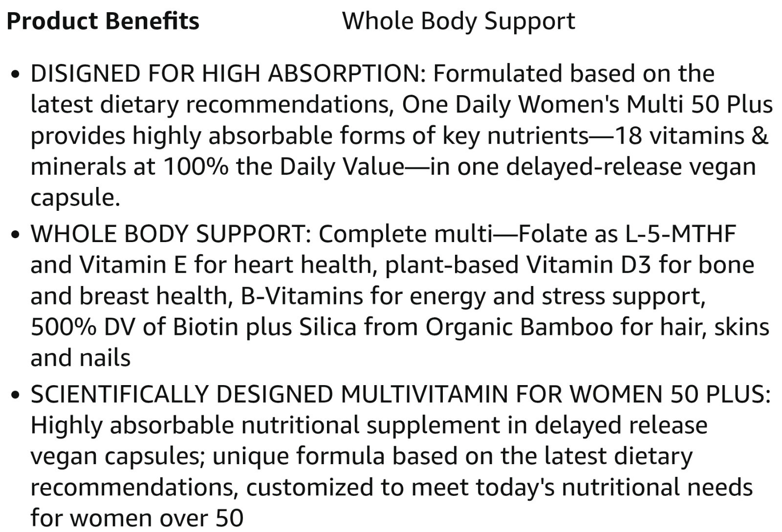 Solgar One Daily WOMENS MULTIVI 50 + 60 Time Released Capsules ( 60 Servings )