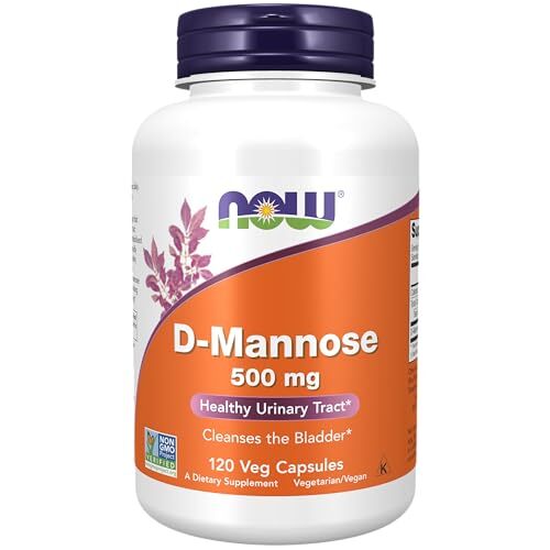 NOW FOODS D-Mannose 500 mg – 120 Veg Capsules