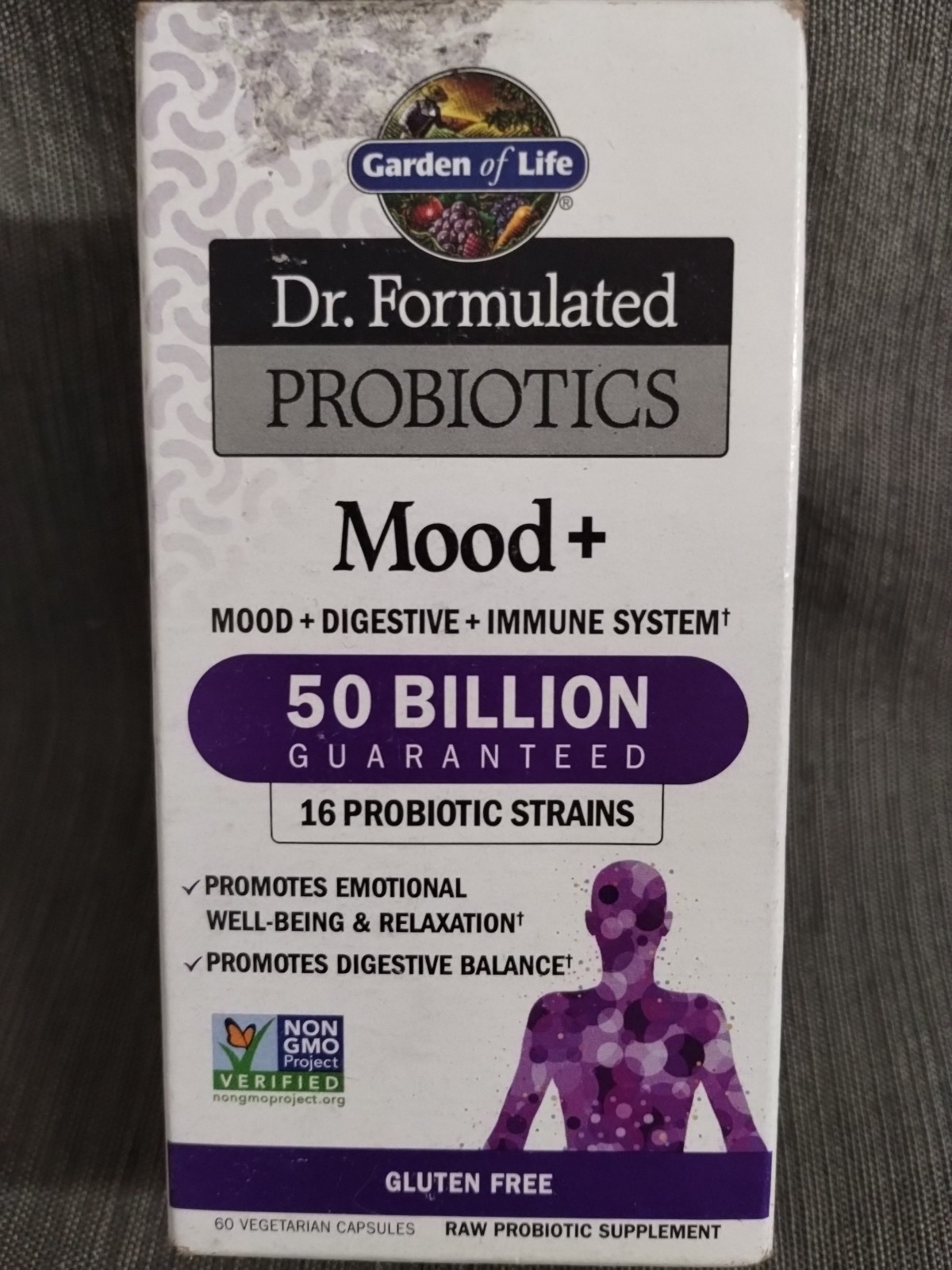 Garden of Life Probiotics Mood+ Digestive+ Immune System 60 Capsules – 06/27+