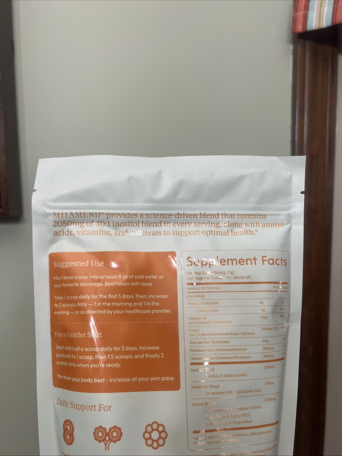 MILAMEND Hormone Balancing Supplement Drink Mix Infertility Menopause EX 10/27