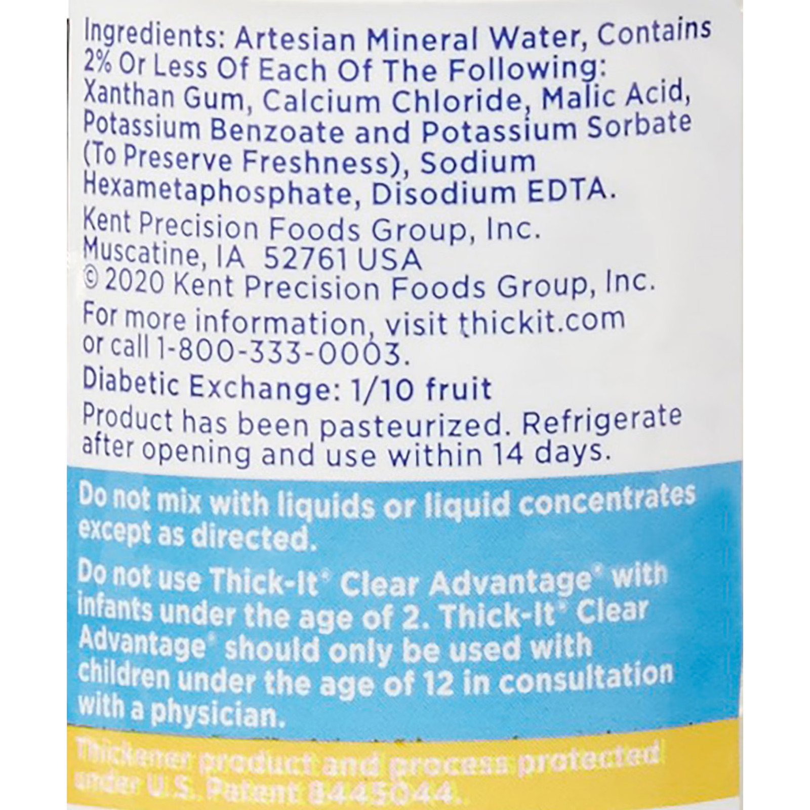 Thick-It Clear Advantage Thickened Water Unflavored 8 oz Bottle