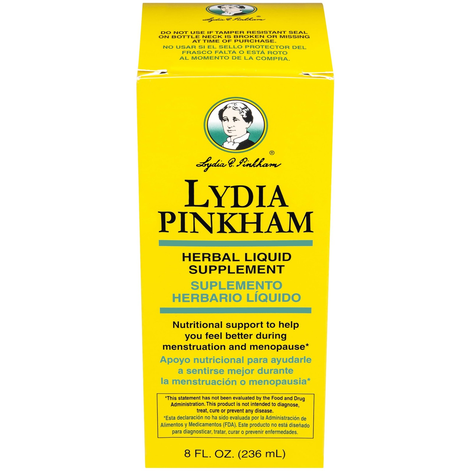 Lydia Pinkham Liquid Herbal Supplement for Menstruation 8 Fl Oz (Pack of 1)