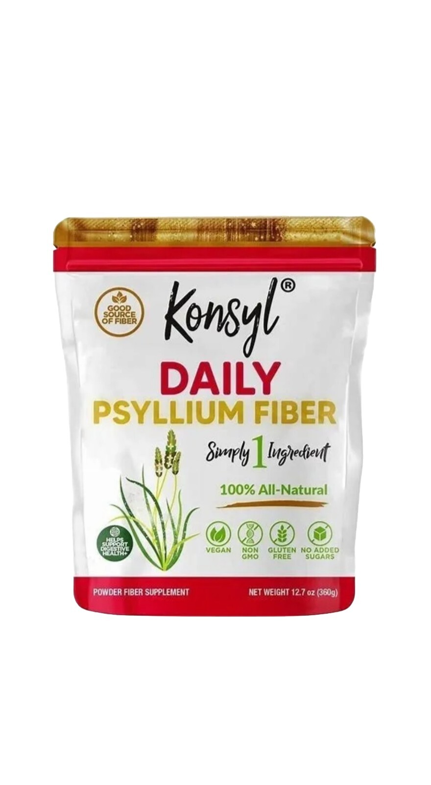 KONSYL: DAILY PSYLLLUM FIBER, + GUT HEALTH PREBIOTIC/PROBIOTIC FIBER, Exp:5/25