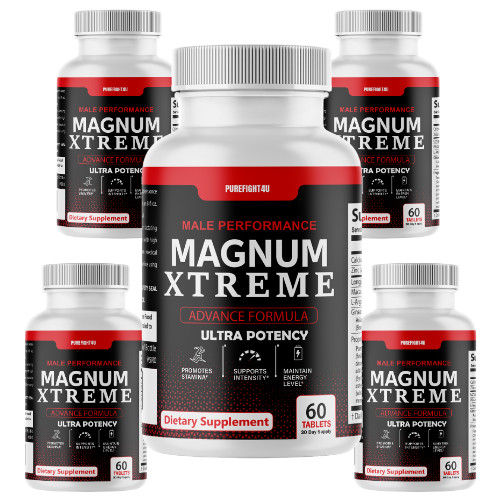 Magnum Xtreme Male Performance Advanced Formula Tablet- Five (5) Bottles