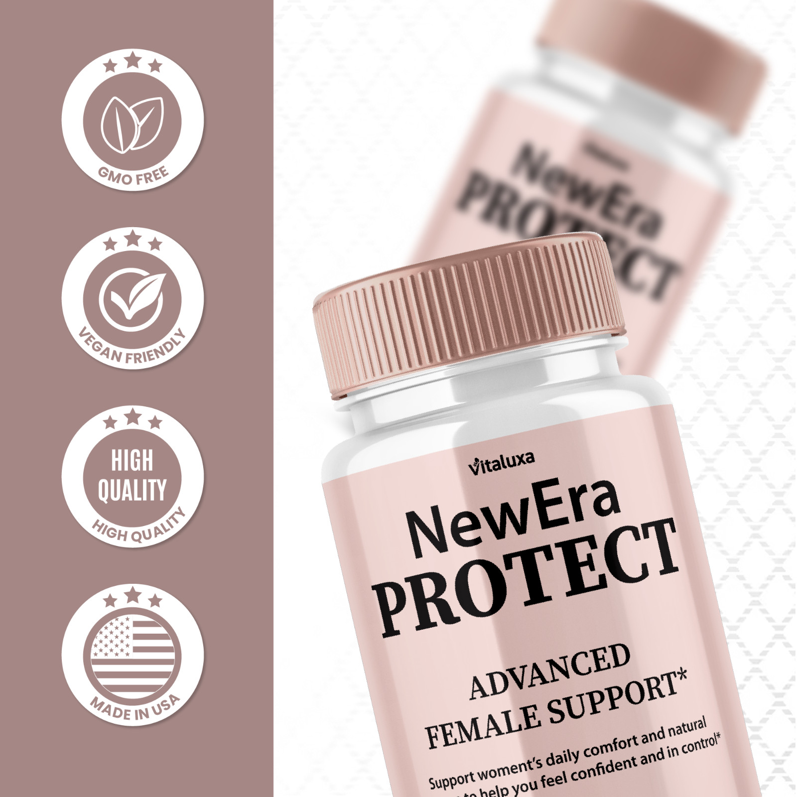 (3 Pack) New Era Protect Capsules, Protect Female Support Pills (180 Capsules)