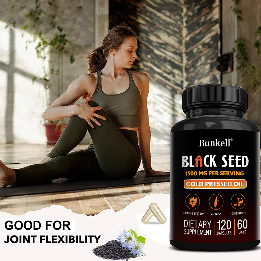 Black Seed Oil 1500mg – Antioxidant For Immune Support & Digestive Health