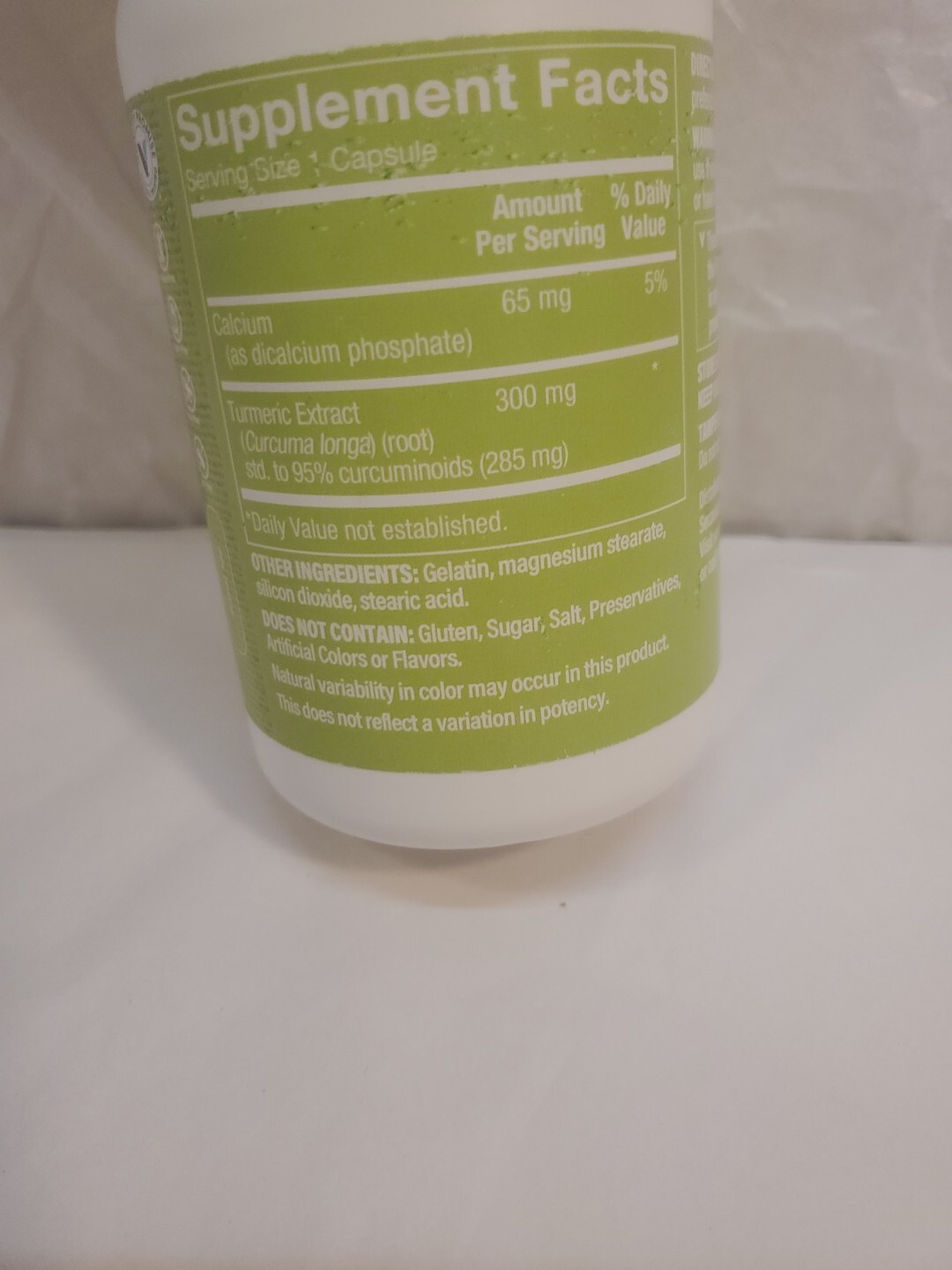 The vitamin shoppe Turmeric Extract – 300 MG – 95% Curcuminoids (300 Capsules)