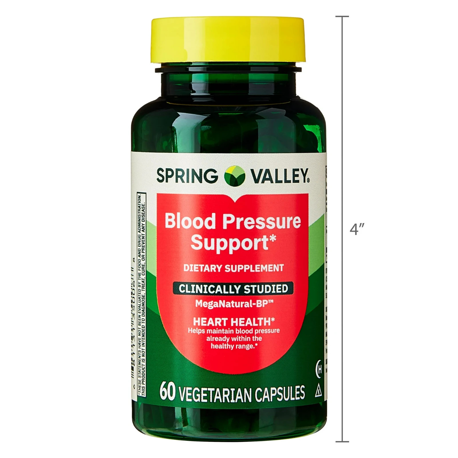 Spring Valley Blood Pressure Support Hearth Health 60 Vegetarian Capsules
