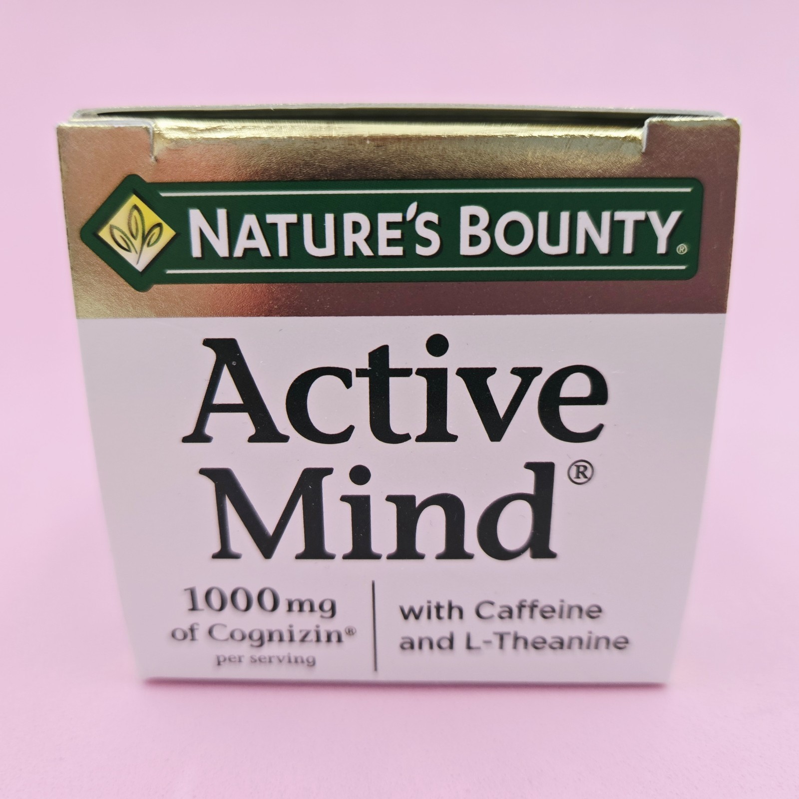 Nature’s Bounty Active Mind 1000mg Cognizin, L-Theanine & Caffeine Caplets 60ct
