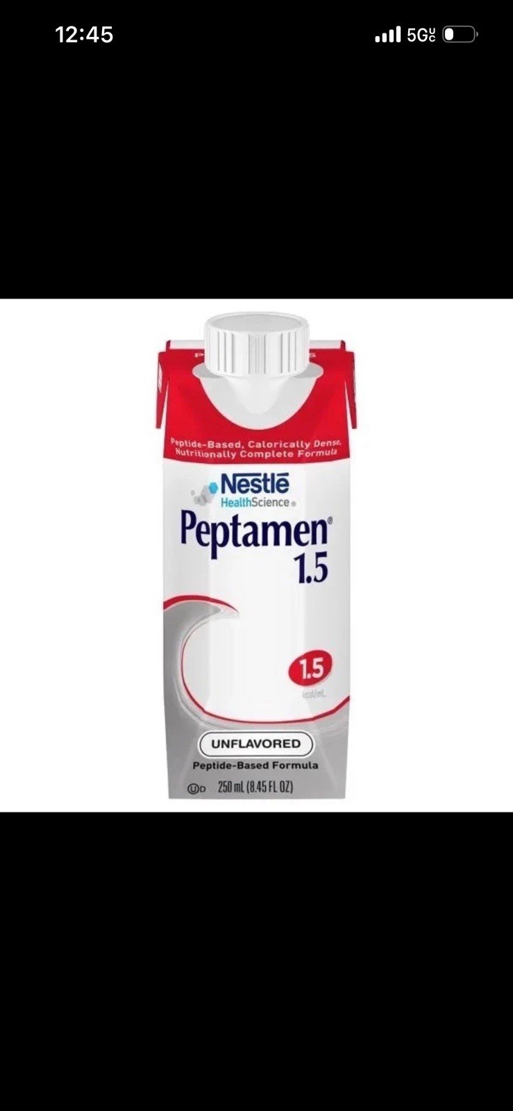 24 Count Nestle Peptamen 1.5 Unflavored Case Oral or Tube Feed exp JAN 2027