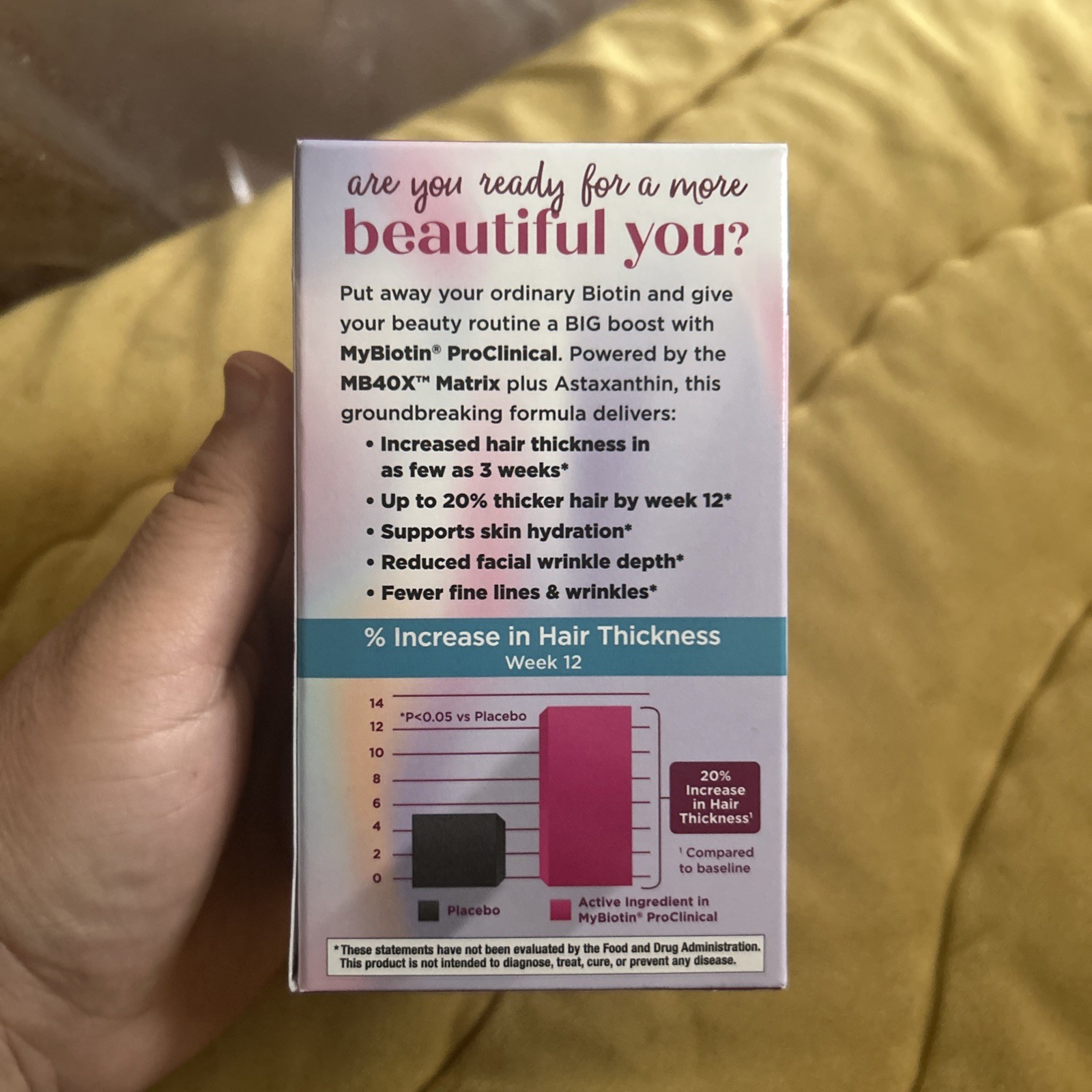 My Biotin ProClinical MyBiotin Increases Hair Density Reduce Wrinkles, 30 Caps