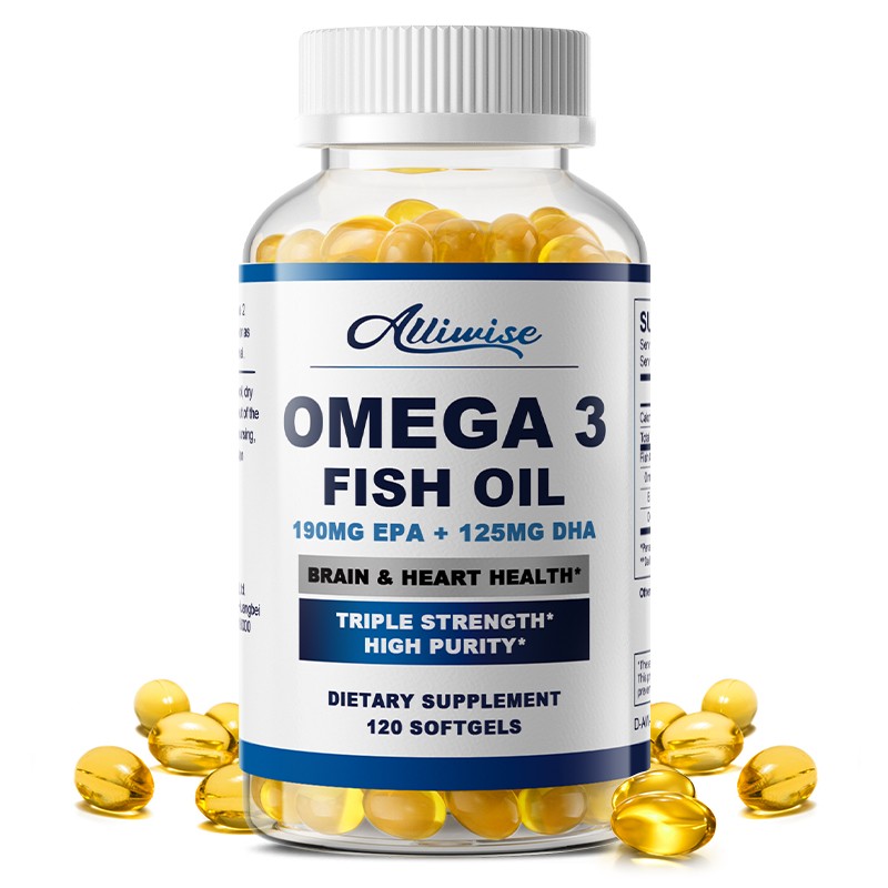 Omega 3 Fish Oil Capsules 1000mg Fish Oil EPA & DHA ,Heart Health