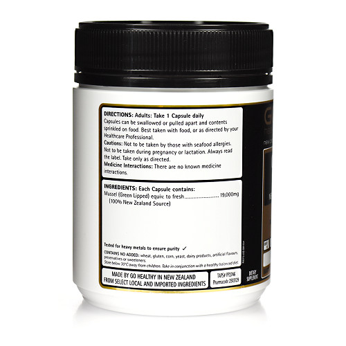 GO Healthy NEW ZEALAND Mussel 19000mg 300 capsules