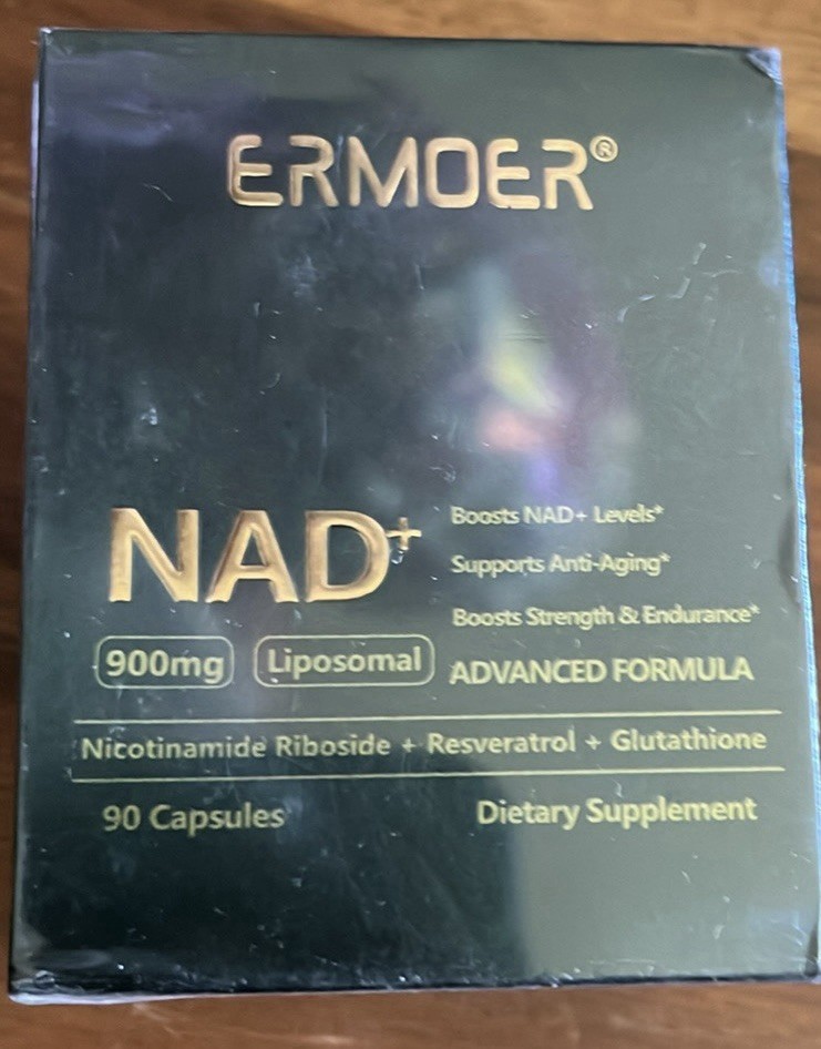 ERMOER NAD+ Liposomal Advanced Formula 900mg Supplement 90 Capsules