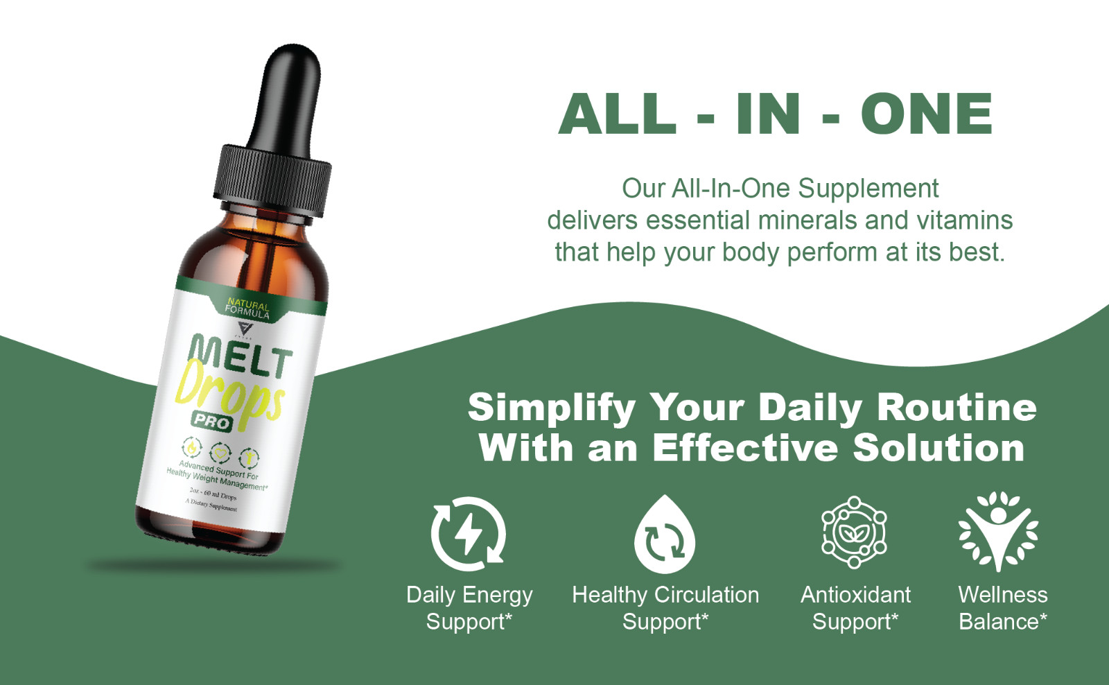(3 Pack) Melt Drops Pro Supplement, Melt Drops Pro Weight Management (6oz)