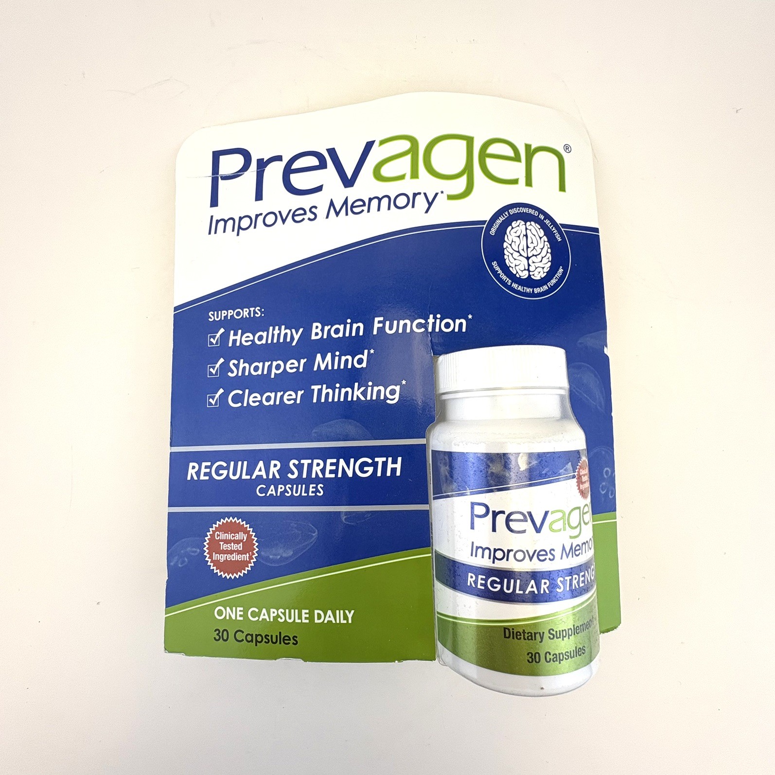 Prevagen Regular Strength 10mg Capsules – 30 Count