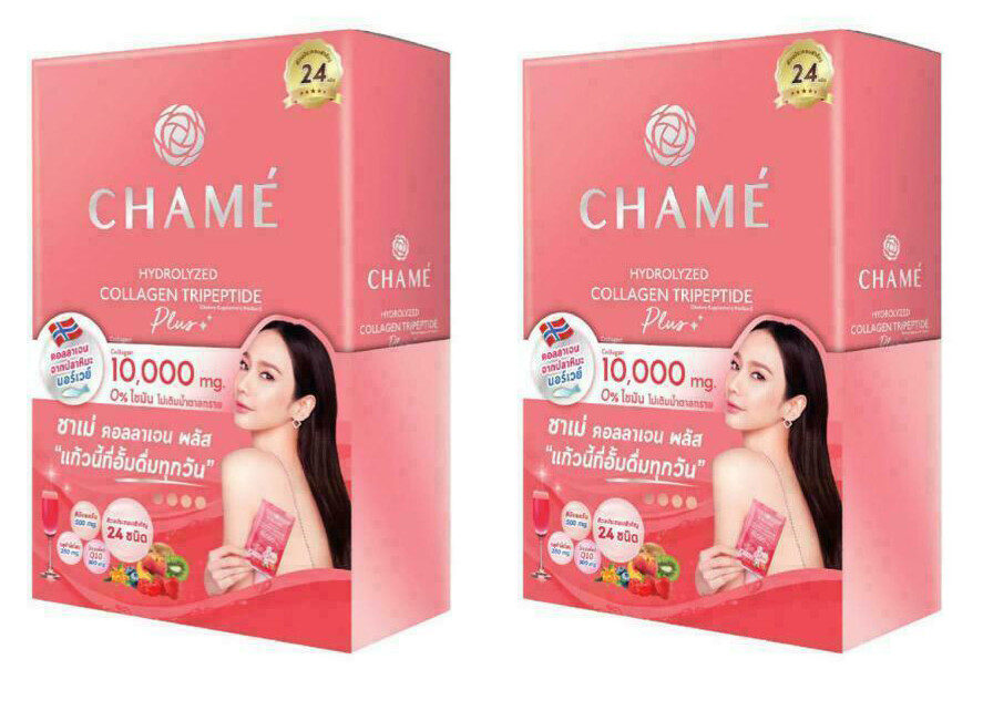 2 x Chame Hydrolyzed Collagen Tripeptide Plus 10,000 mg 150 g (15 g x 10)