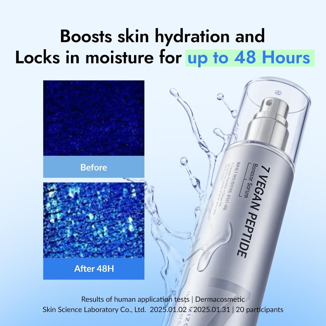 MIZON 7 Vegan Peptide Booster Serum, 5.07 fl Fl Oz (Pack of 1), Metallic