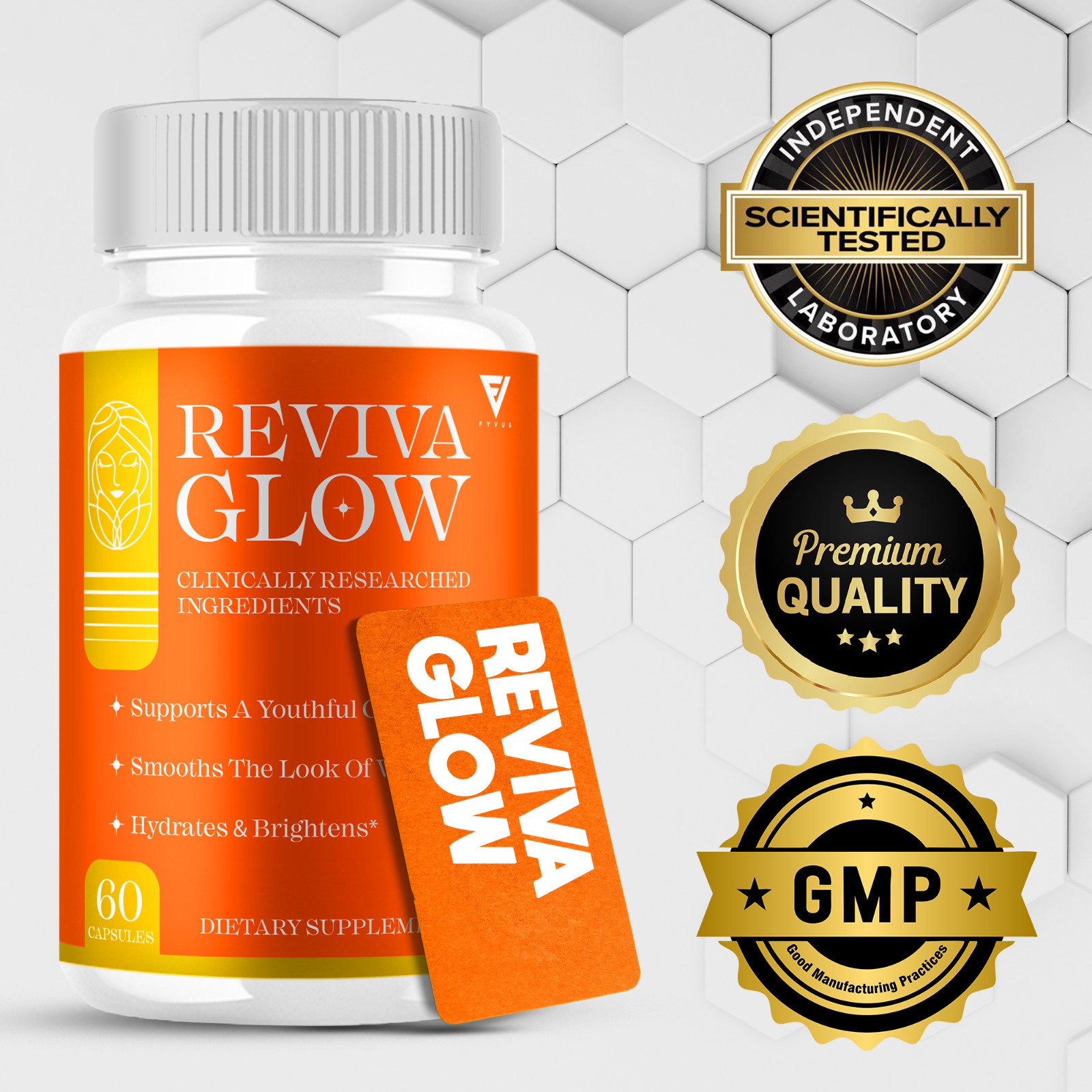 Reviva Glow Capsules, Reviva Glow Skincare Supplement (60 Capsules)