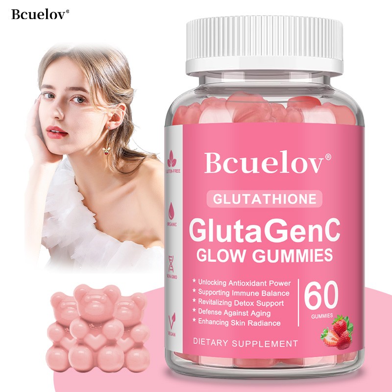 Glutathione Collagen Gummies-With Vitamin C & Biotin,for Radiant Skin&Anti-Aging