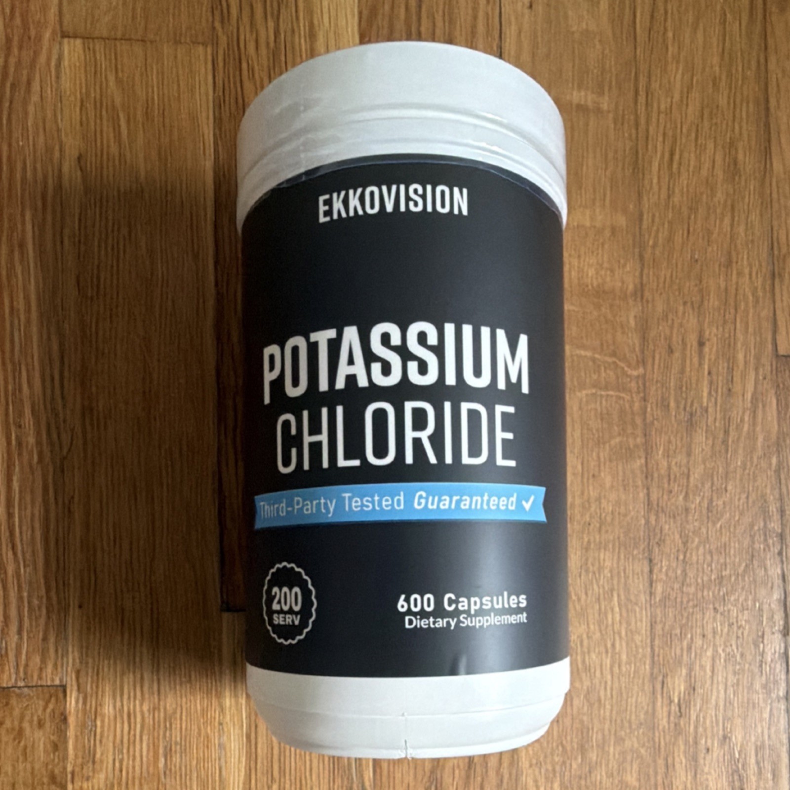 Ekkovision Potassium Chloride 600 Capsules Mineral Supplement Tree Nut-Free