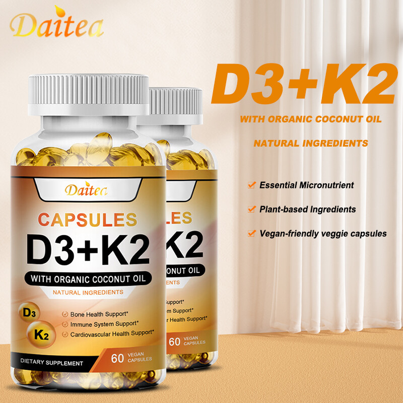Liposomal Vitamin D3 5000 IU K2 200 mcg, Vit D and K Supplement