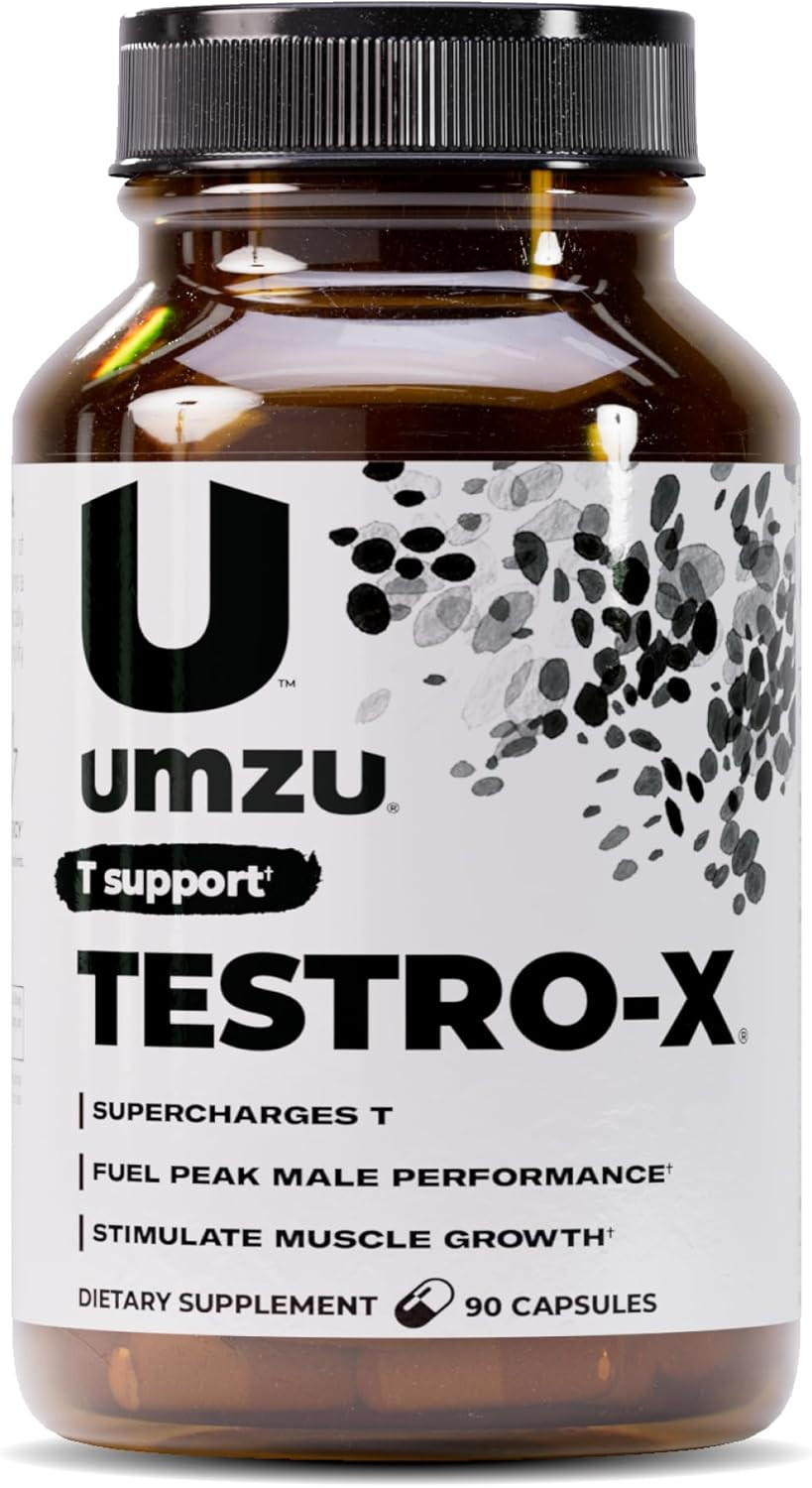Testro-X Supplement for Men – 90 Capsules for 30 Day Supply – Supports Energy, F