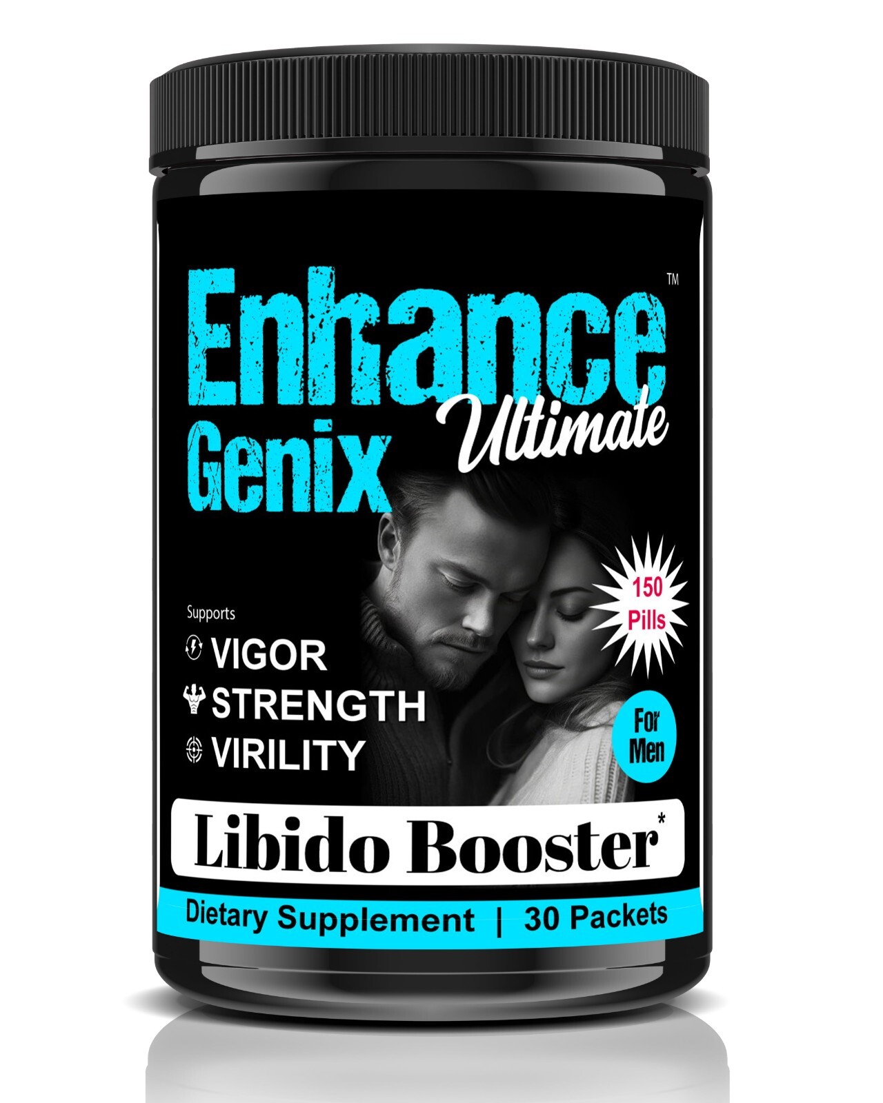 MALE ENHANCEMENT TESTOSTERONE PILLS PERFORMANCE ENHANCER 30 Packets-12/2025