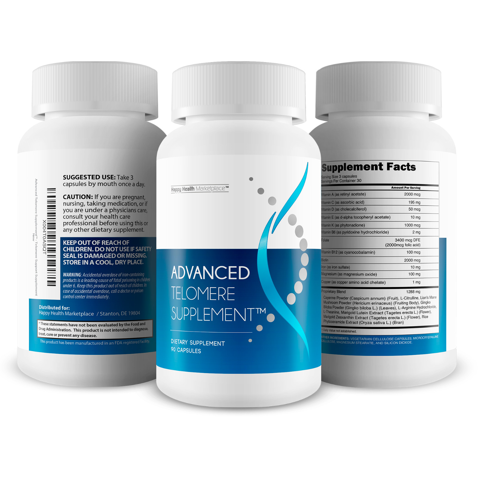 Advanced Telomere Support – Our Best Advanced Telomere Supplement – NAD Booster