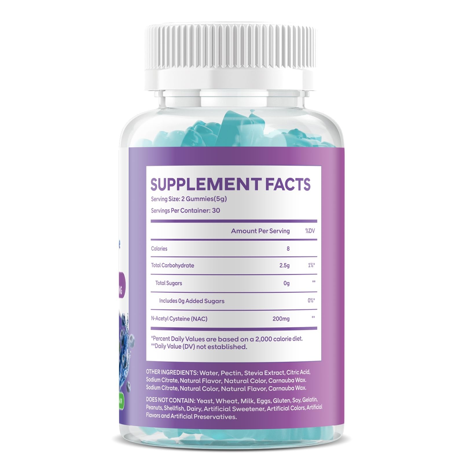 NAC Gummies for Kids & Adults, Supplement N 60 Count (Pack of 1)