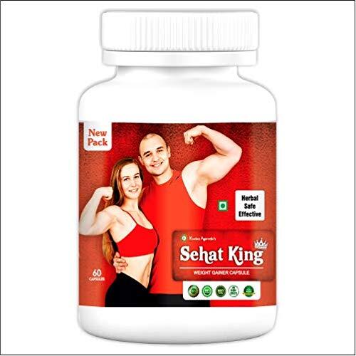 Kaahan Ayurveda Sehat King Ayurvedic Weight Gainer Capsules long Expiry