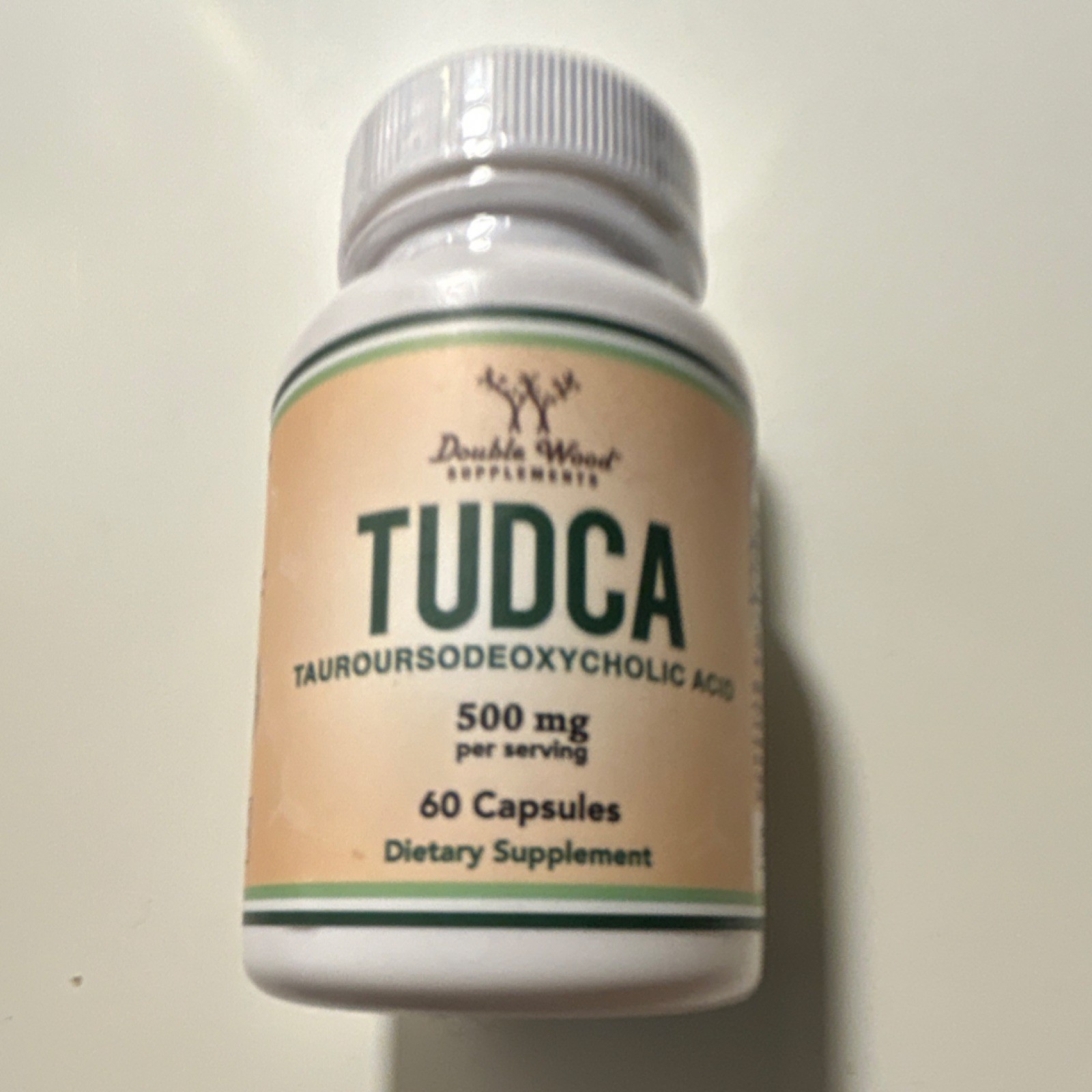 Double Wood Supplements TUDCA Tauroursodeoxycholic Acid 500mg 60 Non-GMO Gluten…