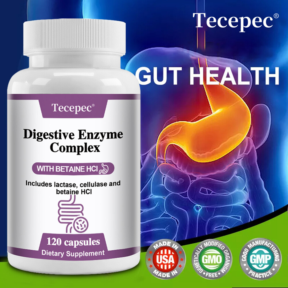 Digestive Enzyme Complex Gas, Constipation & Bloating Relief, Gut Health