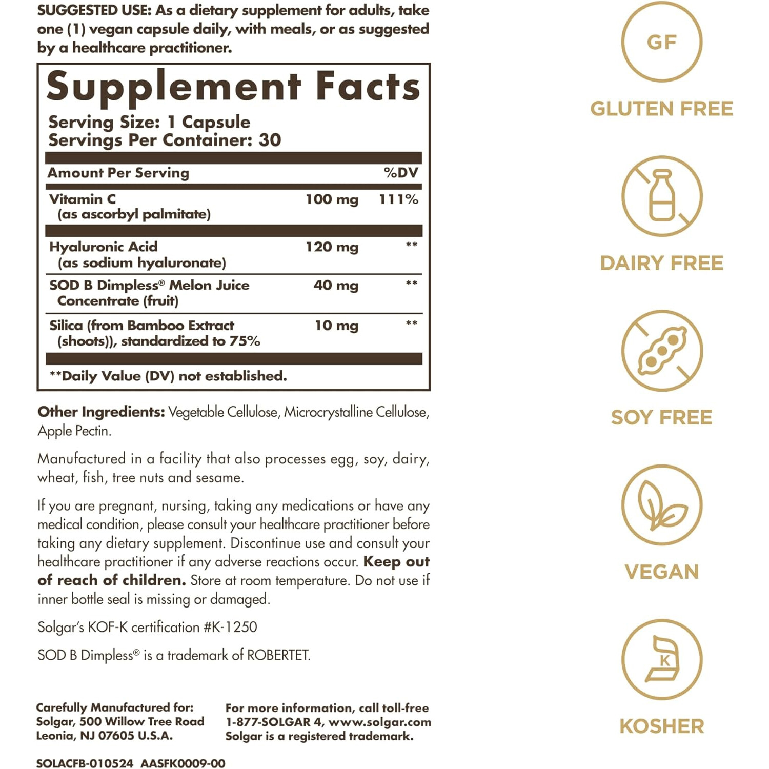Solgar Cellulite Fighter, 30 Vegan Capsules