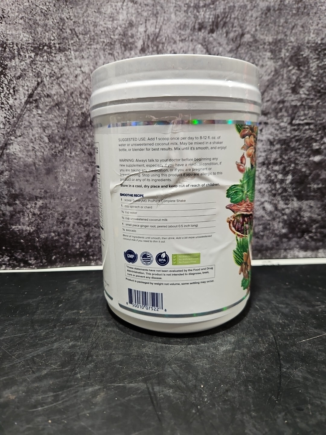 NEW GUNDRY MD PROPLANT COMPLETE SHAKE CHOCOLATE Net 544g 19oz 20servings Sealed